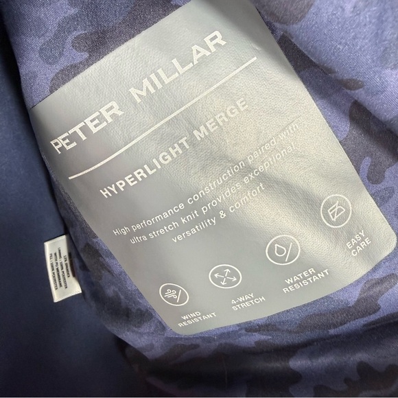Peter Millar Hyperlight Merge Golf Jacket Size M Water Wind Resistant Stretch - Picture 7 of 11